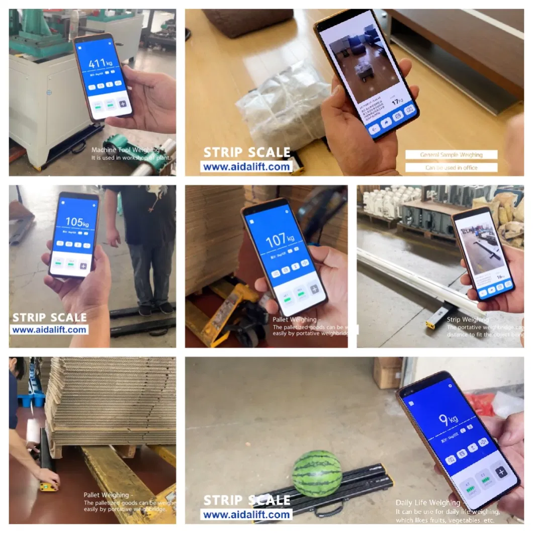 Σύστημα Android Φορητή Κλίμακα Φύλης, Βιομηχανική Ζυγεία Φύλης 1500kg Βιομηχανική Κλίμακα Φύλης 8