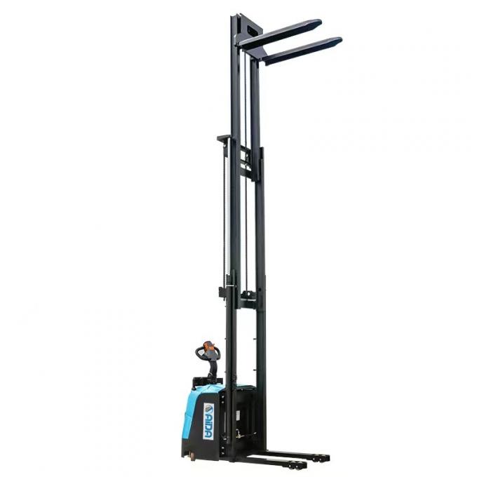 Δυναμικό Walkie Stacker Pallet Jack Truck 3000 λίβρες χωρητικότητα Σταθείτε σε ηλεκτρικό υδραυλικό ανεμοφόρο 0