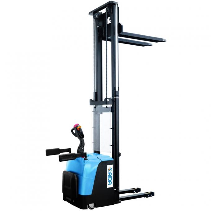 Δυναμικό Walkie Stacker Pallet Jack Truck 3000 λίβρες χωρητικότητα Σταθείτε σε ηλεκτρικό υδραυλικό ανεμοφόρο 2
