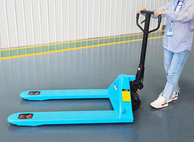 Υδραυλικό χειροκίνητο φορτηγό παλέτας 2000kg γαλάζιο φινίρισμα 2
